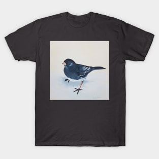 Dark-eyed Junco bird painting T-Shirt